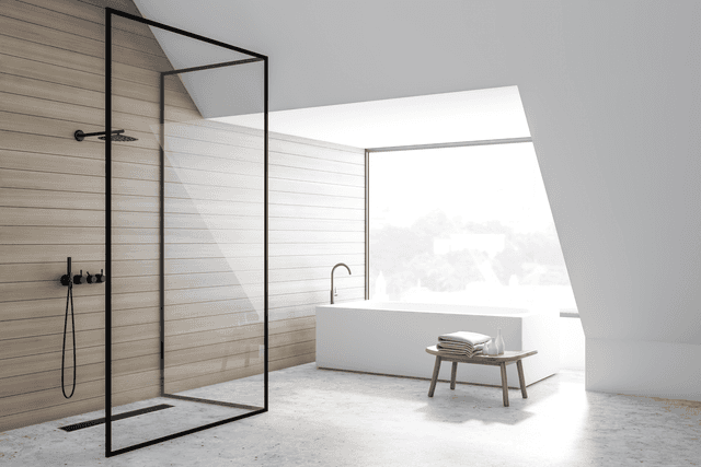 G-Drain Next Odpływ liniowy 60 cm ze szklanym panelem Double Dark