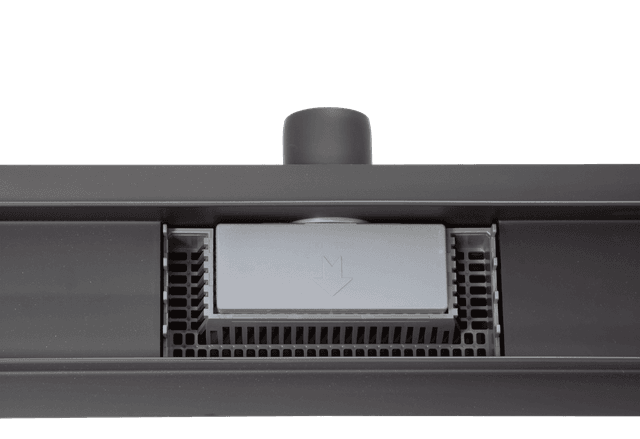 G-Drain Next Odpływ liniowy 90 cm ze szklanym panelem Double Dark