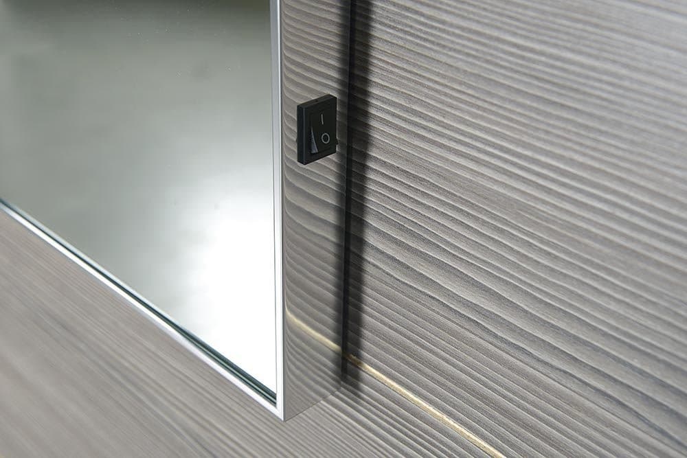 BORA lustro w ramie 1000x600mm z oświetleniem LED i wyłącznikiem, chrom