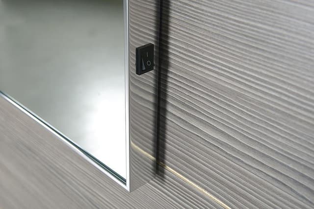 BORA lustro w ramie 1000x600mm z oświetleniem LED i wyłącznikiem, chrom