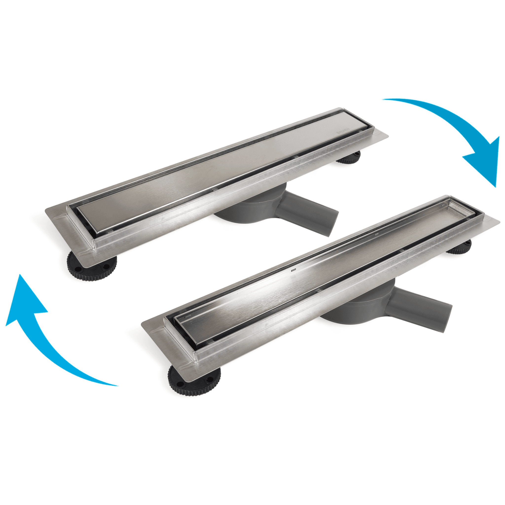 360 Drain 2w1 Odpływ liniowy 90 cm z obrotowym syfonem dwustronny chrom