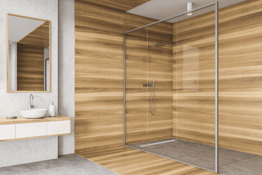 Odpływ boczny 2w1 Odpływ liniowy 50 cm z bocznym syfonem dwustronny chrom