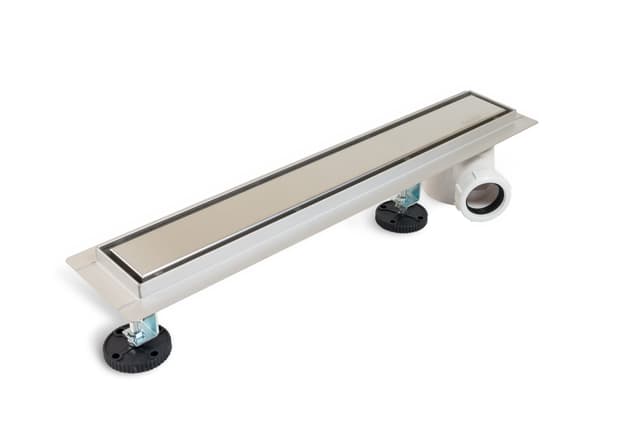 Odpływ boczny 2w1 Odpływ liniowy 70 cm z bocznym syfonem dwustronny chrom