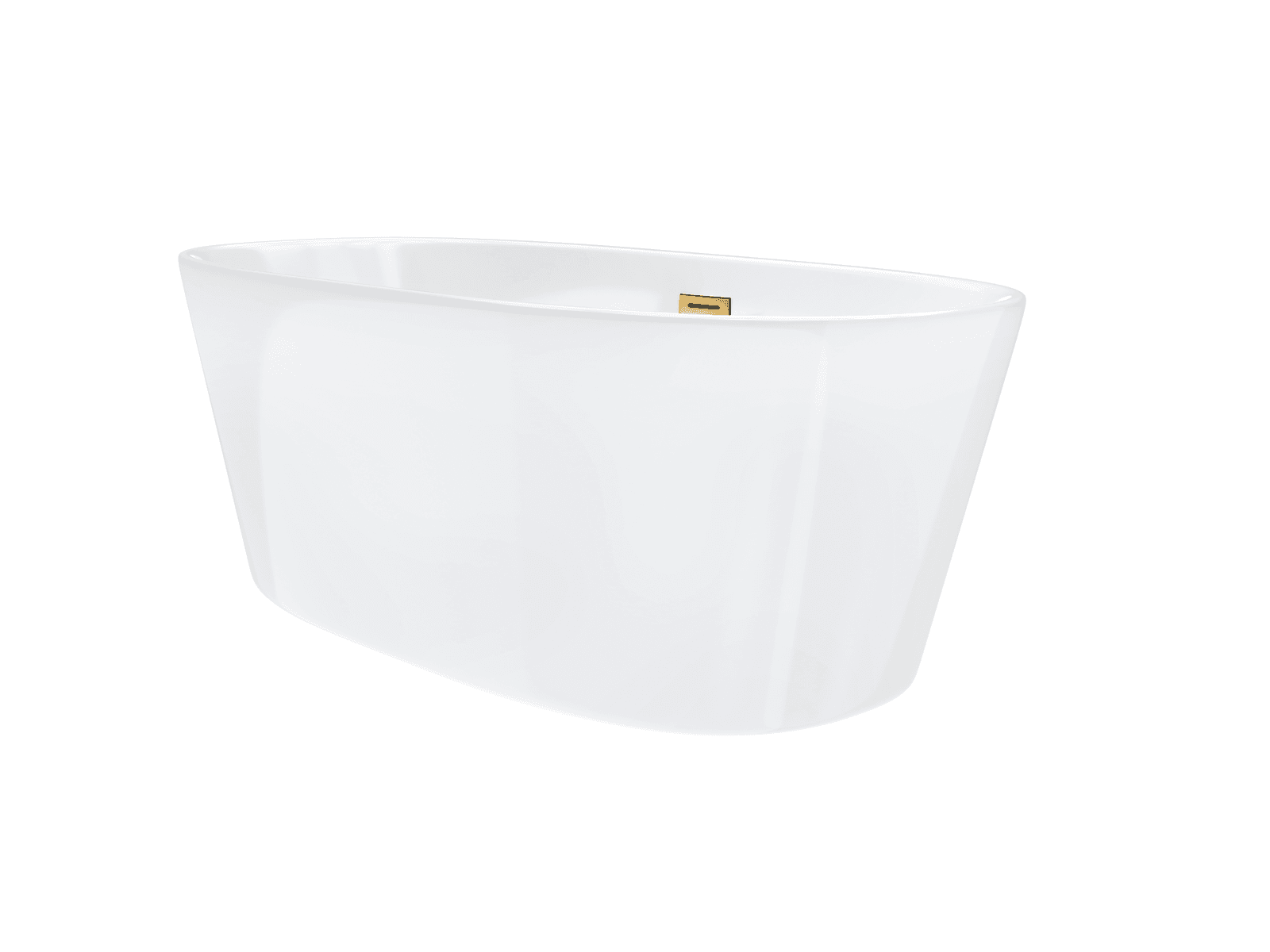 Wanna wolnostojąca Corsan SALINA 170 x 72 cm Korek klik-klak Złoty