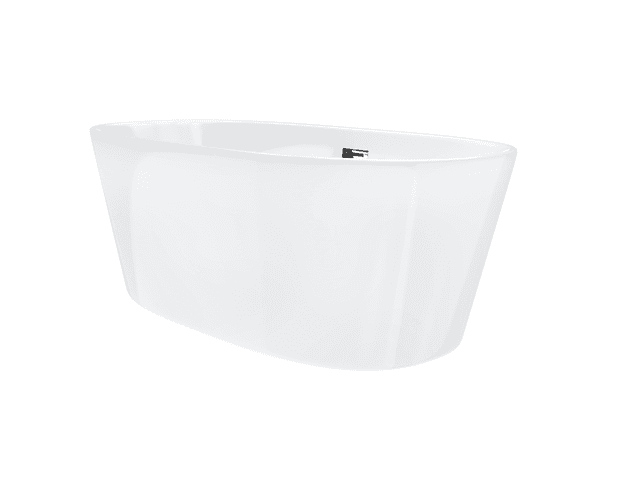 Wanna wolnostojąca Corsan SALINA 170 x 72 cm Korek klik-klak Chrom