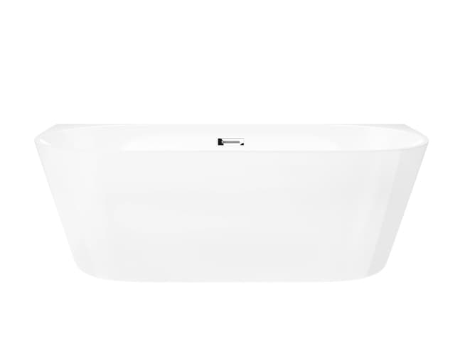 Wanna przyścienna MONO E029LSCH Slim 160 cm Korek klik klak Chrom