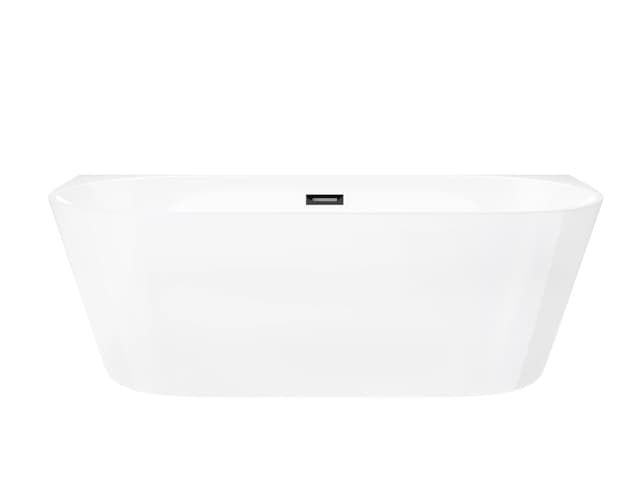 Wanna przyścienna MONO E029LSGM Slim 160 cm Korek klik klak GunMetal