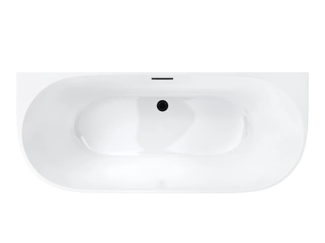 Wanna przyścienna MONO E029XLSGM Slim 170 cm Korek klik klak GunMetal