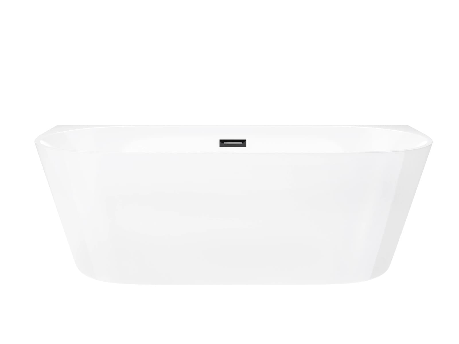 Wanna przyścienna MONO E029XLSGM Slim 170 cm Korek klik klak GunMetal