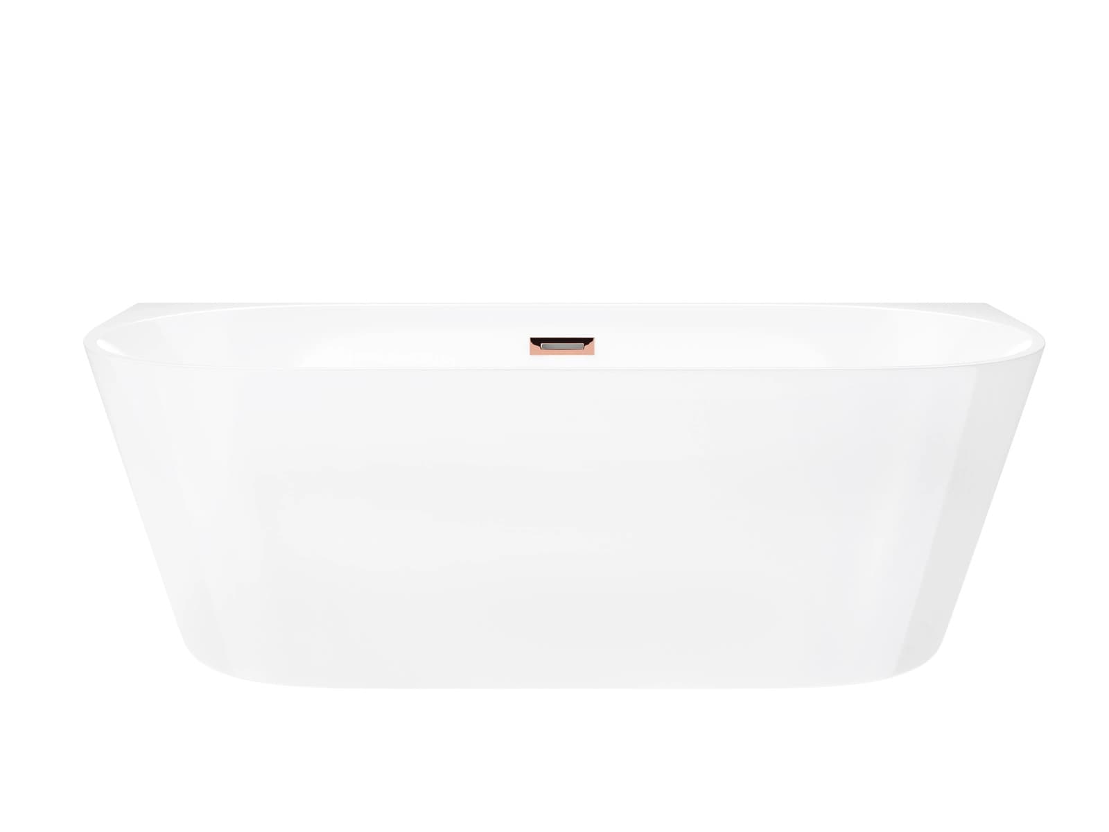 Wanna przyścienna MONO E029XLSRG Slim 170 cm Korek klik klak Różowe Złoto