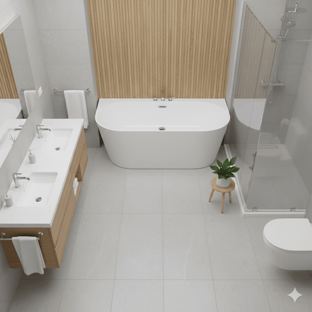 Wanna przyścienna wolnostojąca Corsan MONO E030LCH 160 cm z szeroką krawędzią Korek klik-klak Chrom