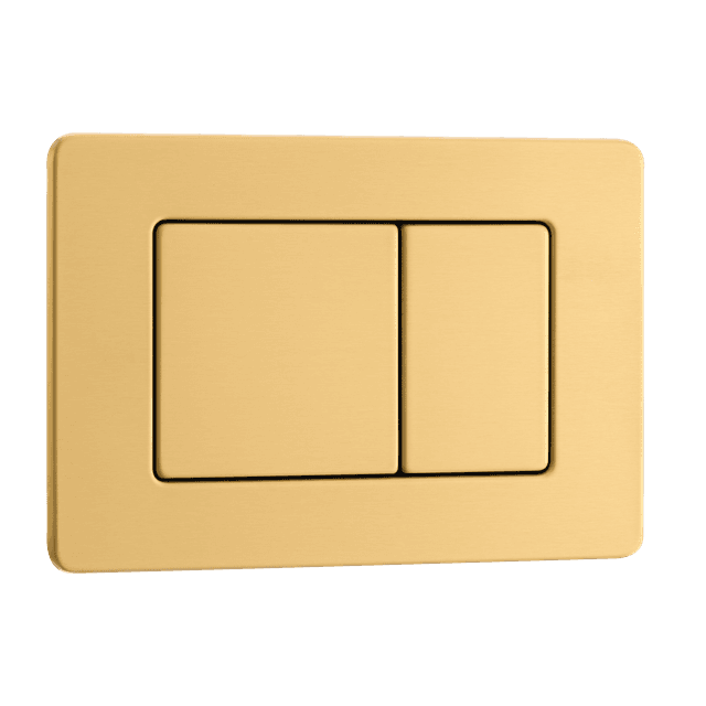 Przycisk spłukujący do WC ze stali nierdzewnej szczotkowanej AXO złoty