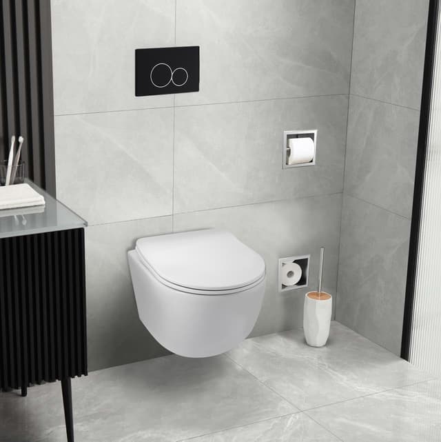 Przycisk spłukujący do WC EXO czarny