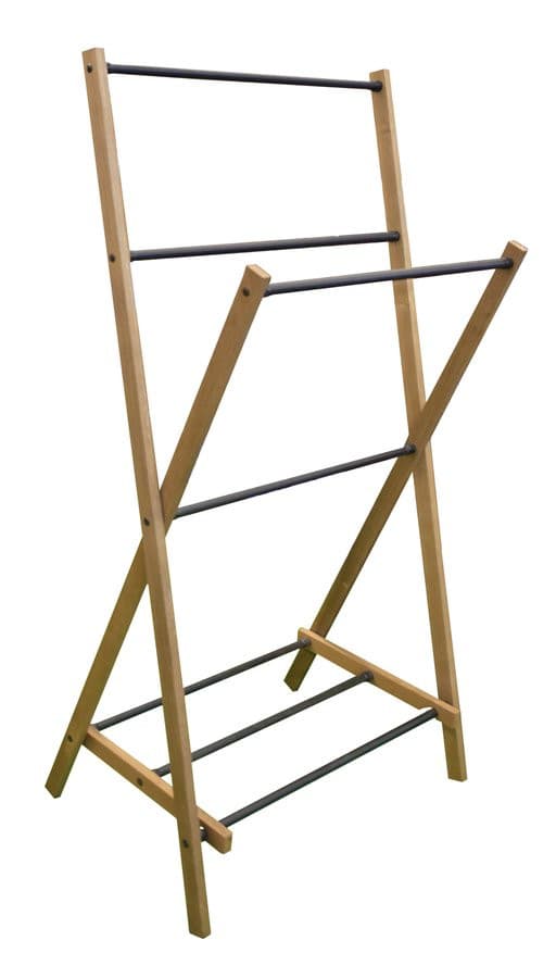 WING składany stojak na ręczniki 58x103x35cm, drewno jesionowe