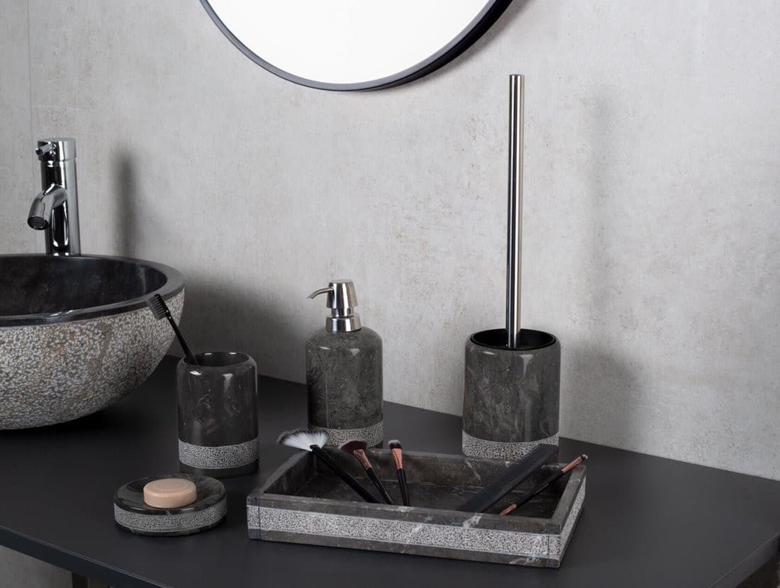 POSH mydelniczka, marmur, szary