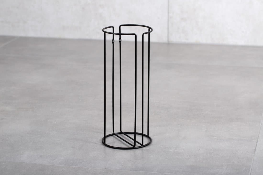 CLASSIC stojak na zapasowy papier toaletowy, czarny