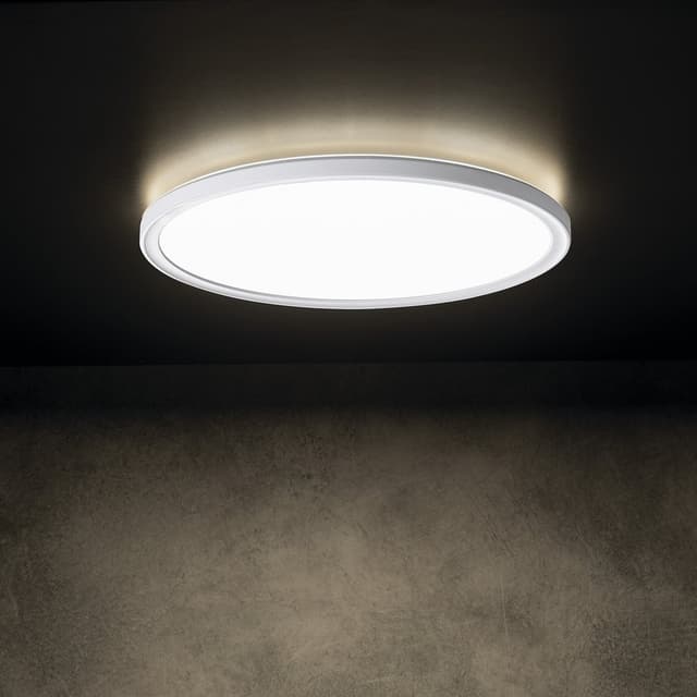 AZPO lampa sufitowa LED, średnica 290mm, 18,5W, 3000/4000/6000K, IP54, biały