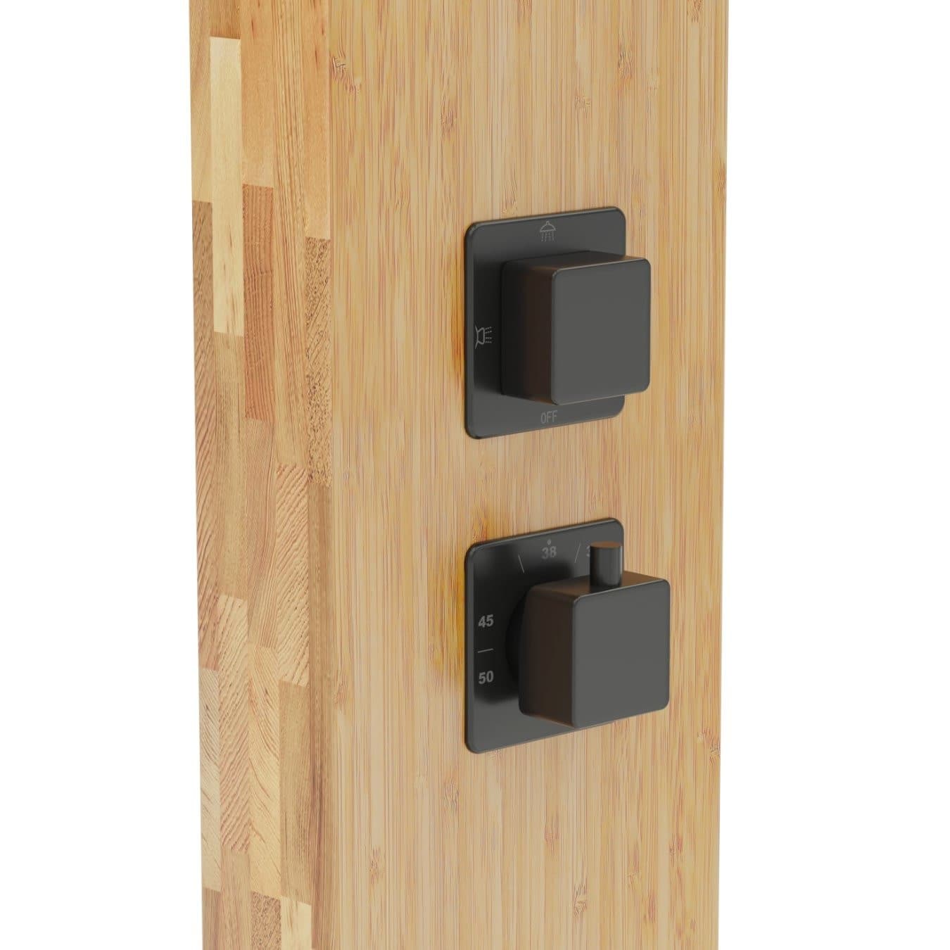 Panel prysznicowy Corsan BAO Termostat Drewno bambusowe