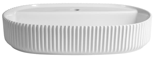 SINTESI umywalka ceramiczna nablatowa, 60x40cm, biała