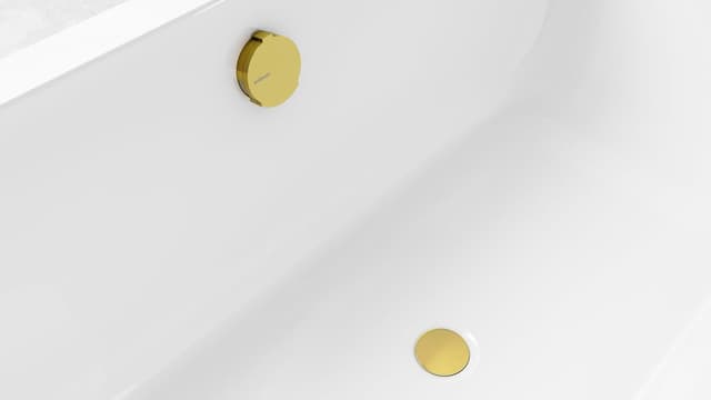 Zestaw odpływowy z napełnianiem, długość 600mm, korek automatyczny 72mm, czarny mat