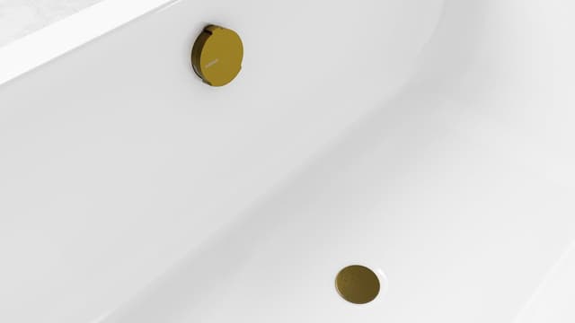 Zestaw odpływowy z napełnianiem, długość 800mm, korek automatyczny 72mm, czarny mat