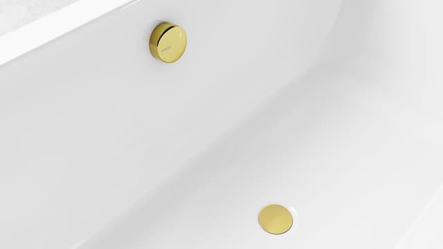 Zestaw odpływowy z korkiem automatycznym, długość 1200mm, korek 72mm, czarny mat