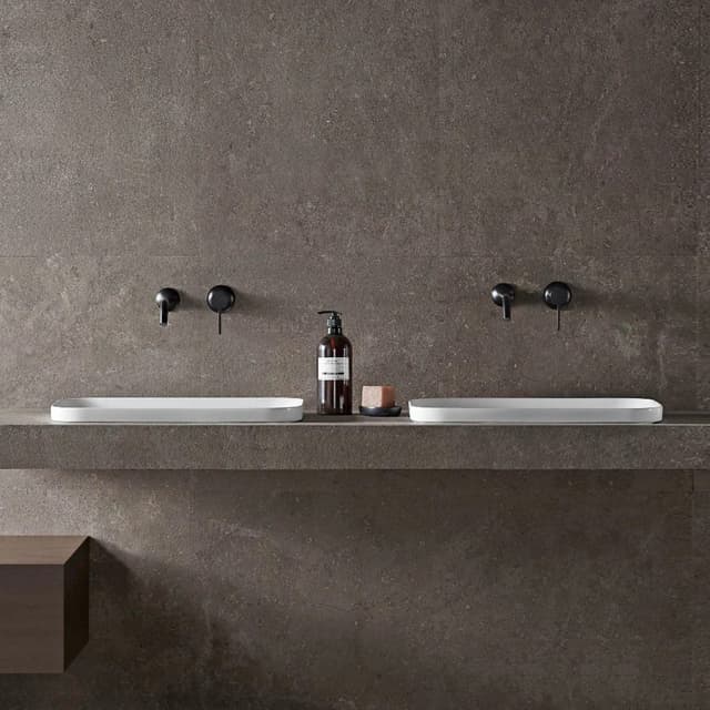 Umywalka wpuszczana w blat INTERO UC5672GL 430x380x140 mm z korkiem złotym