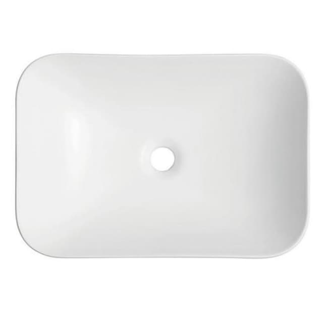 Umywalka wpuszczana w blat INTERO UC5689GL 530x370x155 mm z korkiem złotym