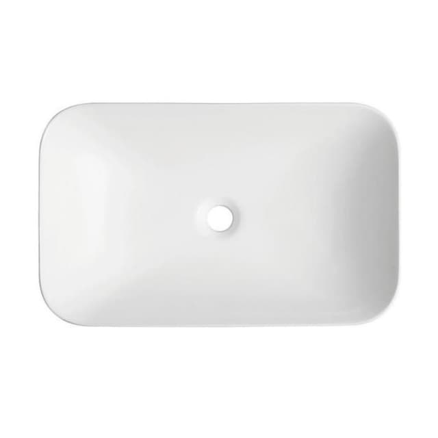 Umywalka wpuszczana w blat INTERO UC5696GL 600x370x145 mm z korkiem złotym