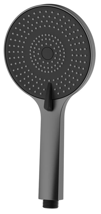 Słuchawka prysznicowa z masażem, 3 tryby, silikonowe dysze, średnica 120mm, ABS/gun metal