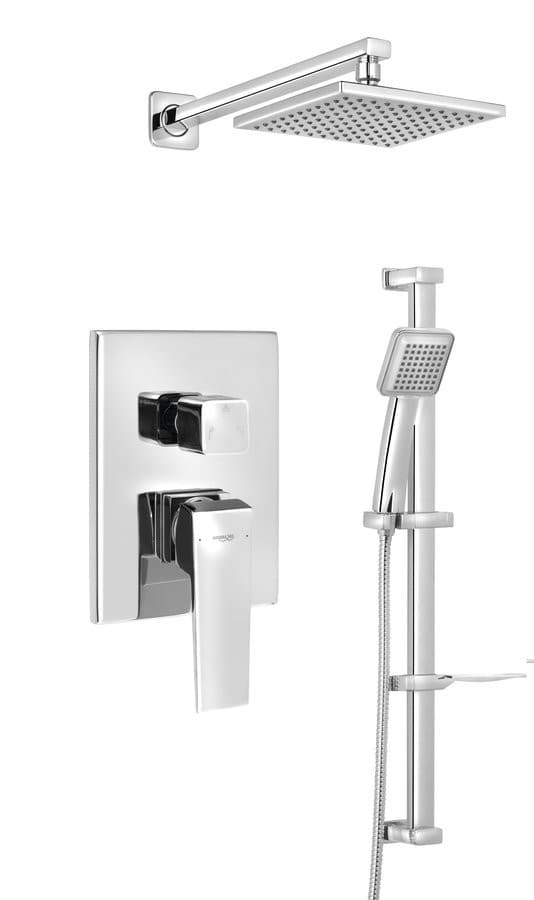 RITMO zestaw prysznicowy z baterią podtynkową, 2 wyjścia, chrom