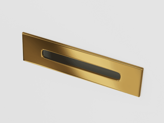 Wanna przyścienna wolnostojąca Corsan MONO 160 x 75 cm Korek klik-klak Złoty