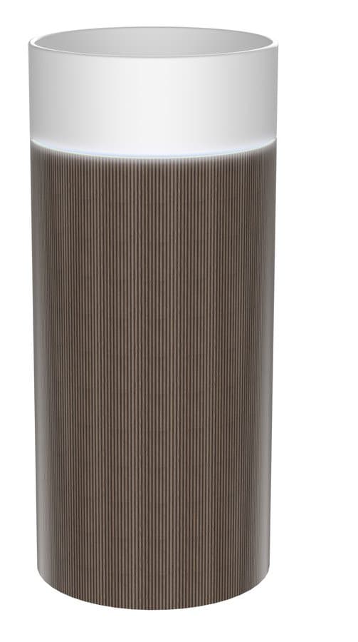 OASIS umywalka ceramiczna wolnostojąca ø 40x89cm, biała/dąb Pimento