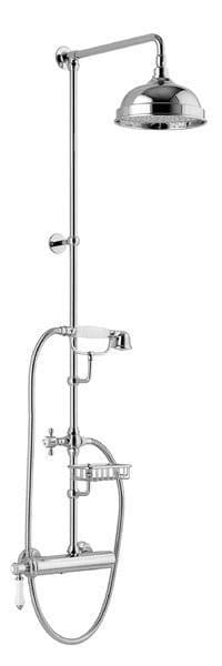 VIENNA zestaw prysznicowy z baterią, mydelniczka, wys. 1267mm, chrom