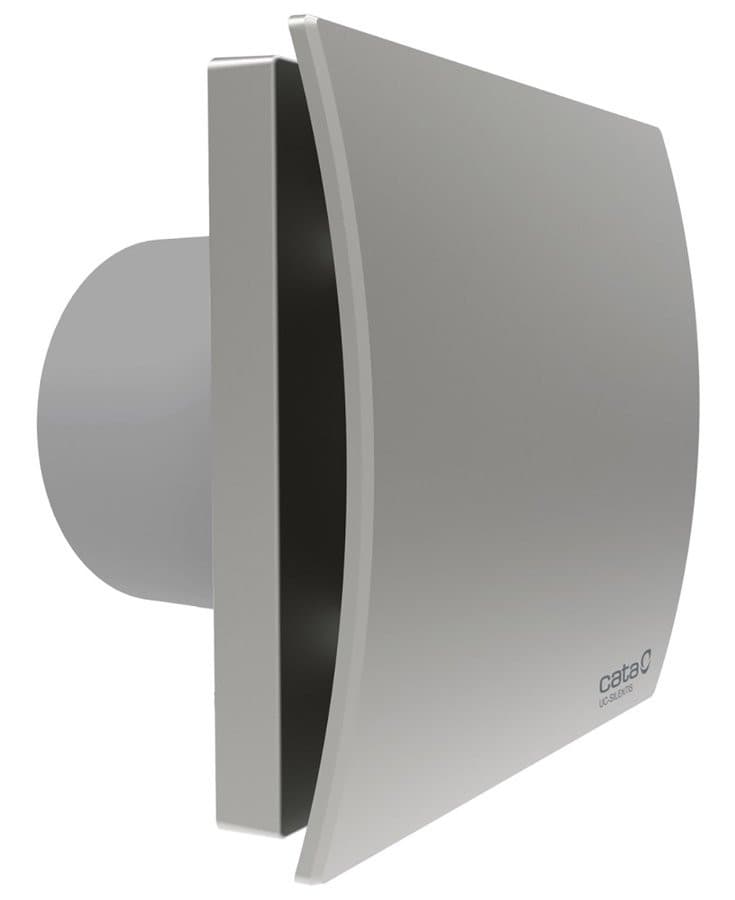 SILENTIS UC TH 10 wentylator łazienkowy z automatem, osiowy, 8W,wylot 100mm, srebrny