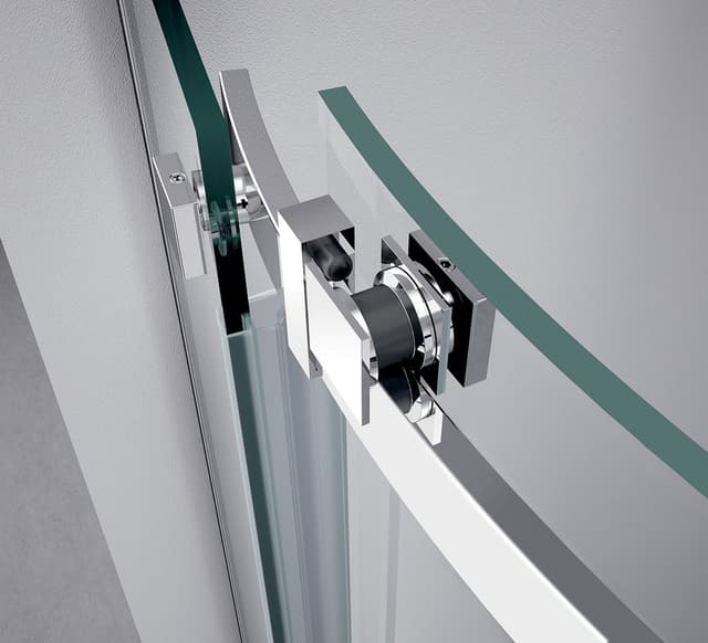 THRON SQUARE kabina prysznicowa półokrągła 900x900mm, szkło czyste, prawa