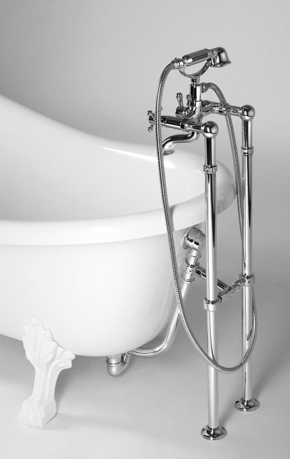 RETRO wolnostojąca wanna 174,5x82x80,5cm, biała, nogi białe