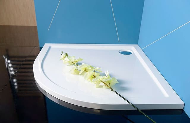 SERA brodzik prysznicowy kompozytowy 100x100cm, półokrągły, R550, biały