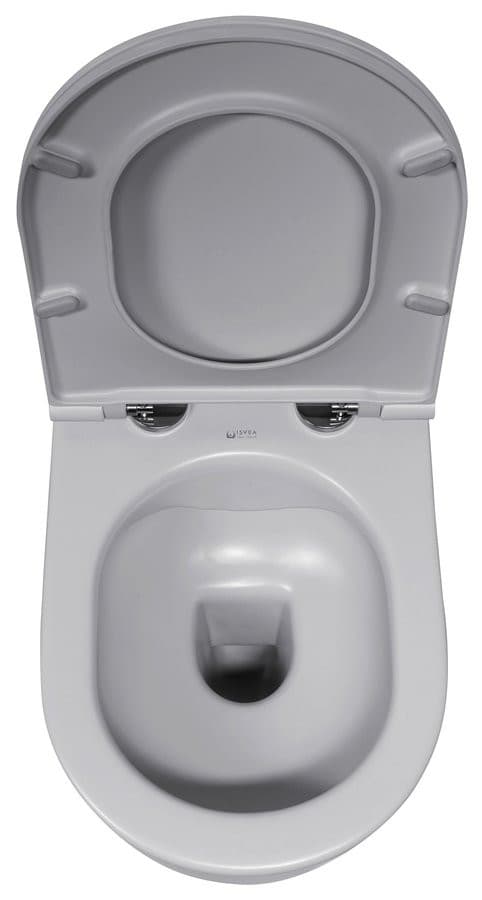 INFINITY miska WC wisząca, Rimless, 36,5x53cm, stone grey