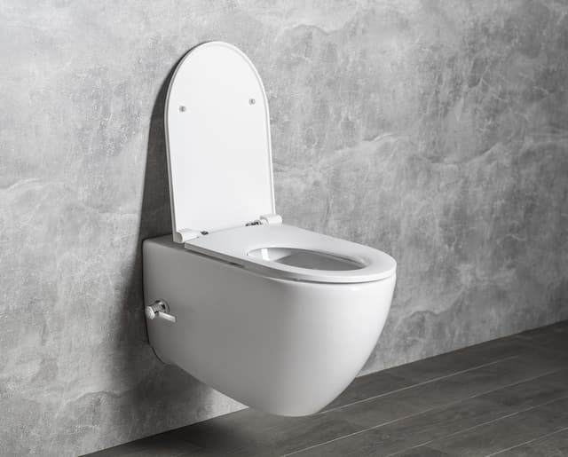 INFINITY CLEANWASH WC wiszące, z dyszą bidetową i zaworem, Rimless, 36,5x53cm, biały