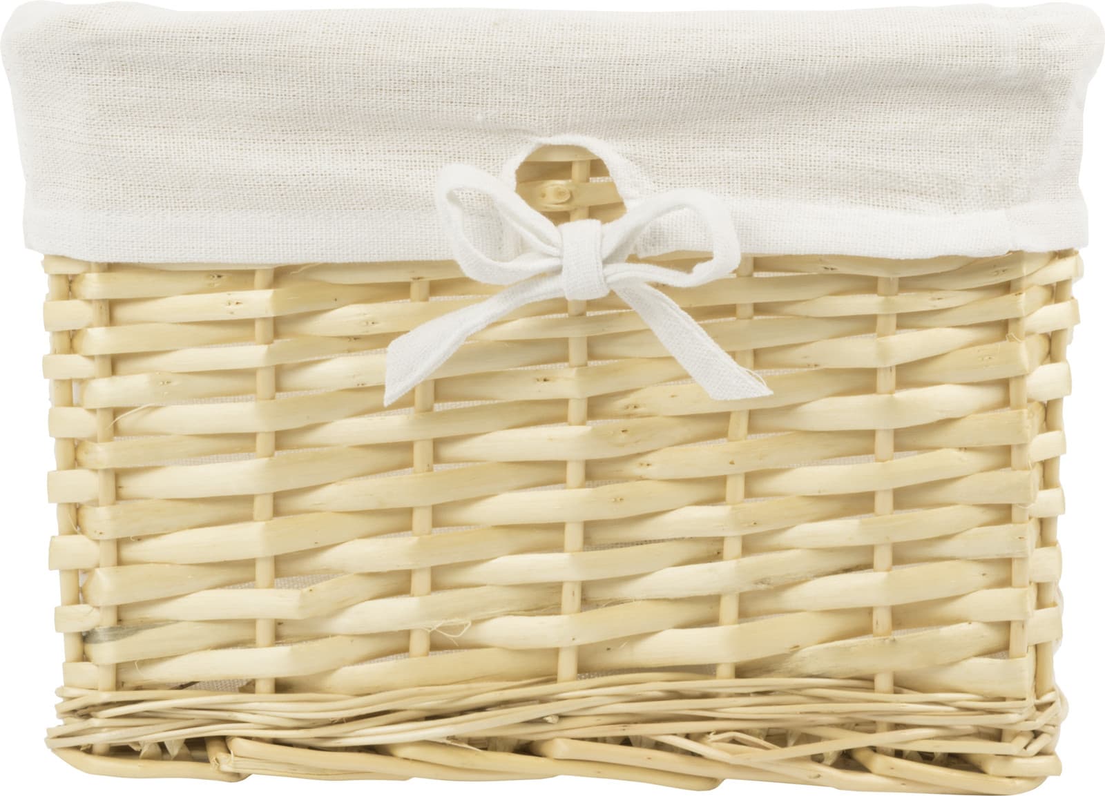 Koszyk wiklinowy Koszoplotka naturalny z wyściółką 25x22x15h