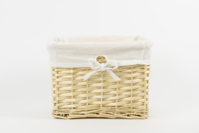 Koszyk wiklinowy Koszoplotka naturalny z wyściółką 25x22x15h