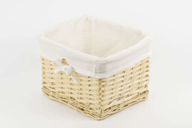 Koszyk wiklinowy Koszoplotka naturalny z wyściółką 25x22x15h