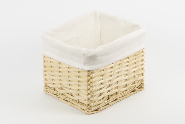 Koszyk wiklinowy Koszoplotka naturalny z wyściółką 25x22x15h