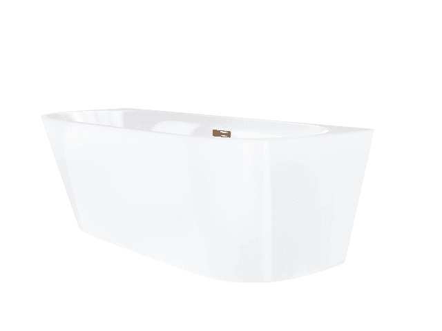 Wanna przyścienna MONO E029XLBRG 170x80 cm Korek klik-klak Miedź Szczotkowana