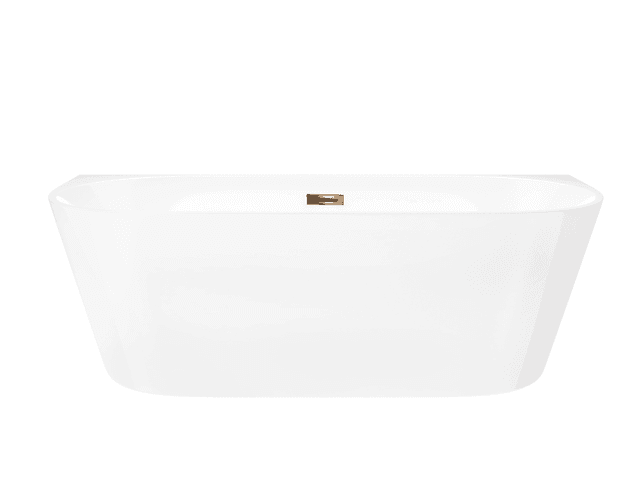 Wanna przyścienna MONO E029XLBRG 170x80 cm Korek klik-klak Miedź Szczotkowana