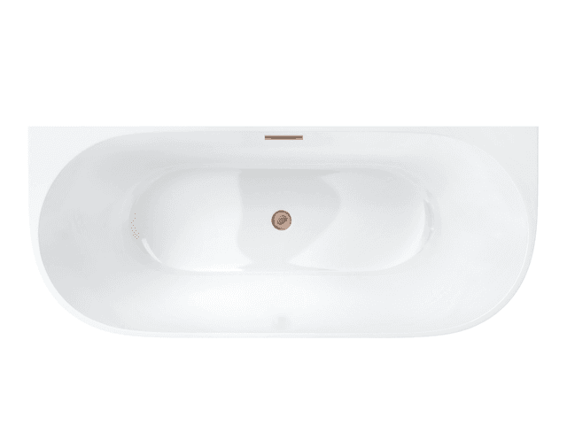 Wanna przyścienna MONO E029XLBRG 170x80 cm Korek klik-klak Miedź Szczotkowana