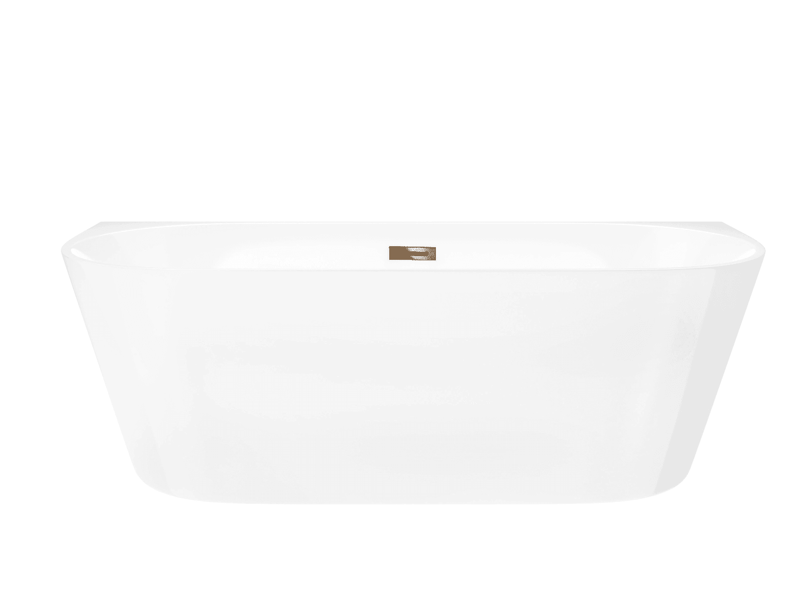 Wanna przyścienna MONO E029LBRG 160x75 cm Korek klik-klak Miedź Szczotkowana