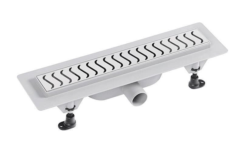 SCENE odpływ liniowy z rusztem ze stali nierdzewnej, L-455mm, DN40