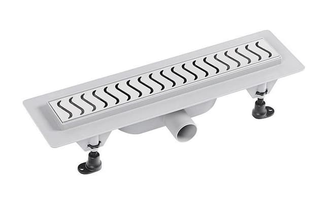 SCENE odpływ liniowy z rusztem ze stali nierdzewnej, L-455mm, DN40